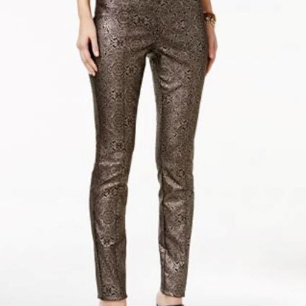Alfani Gold Metallic Pants